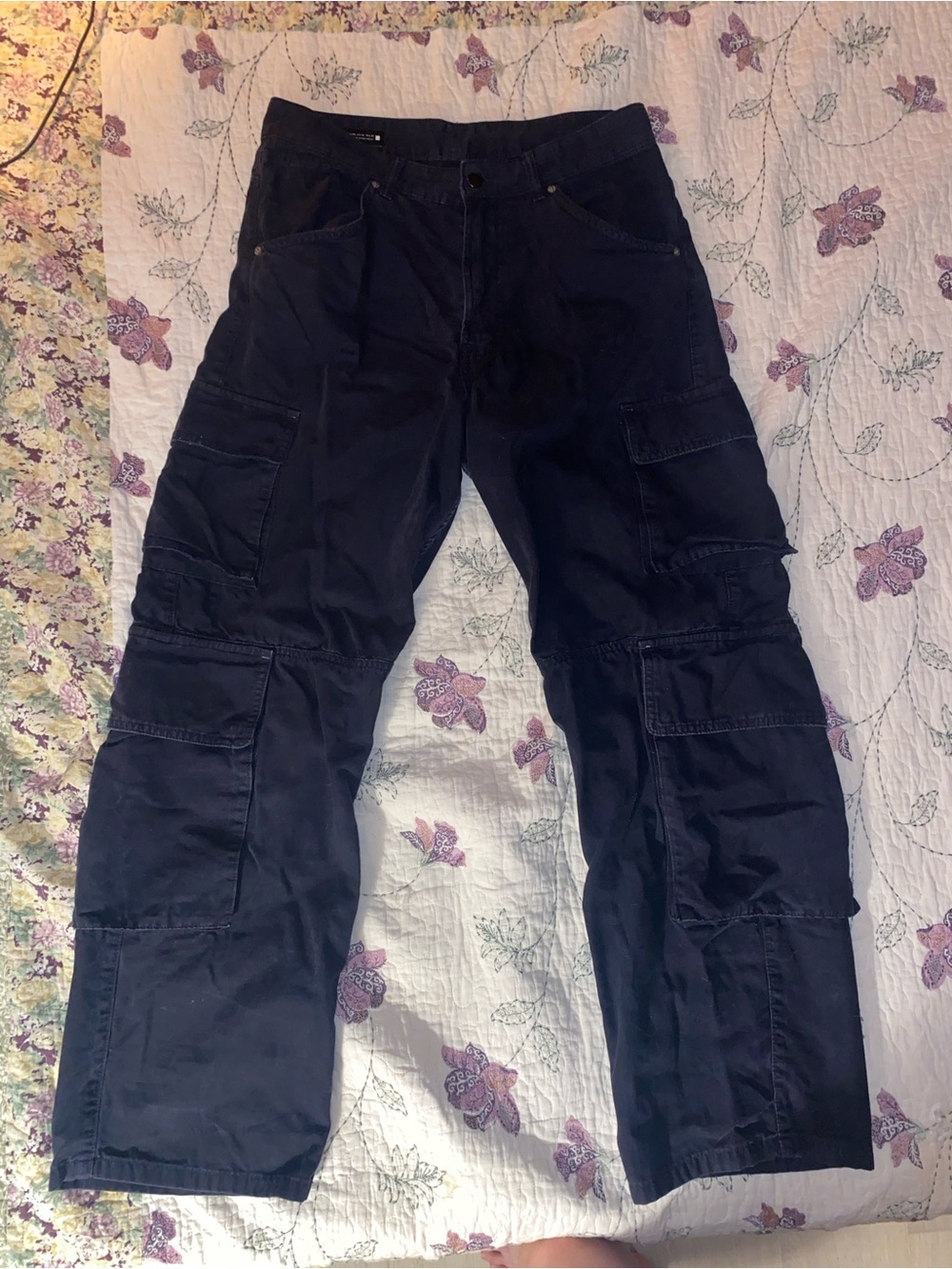 Zara Men's Black Cargo Pants
